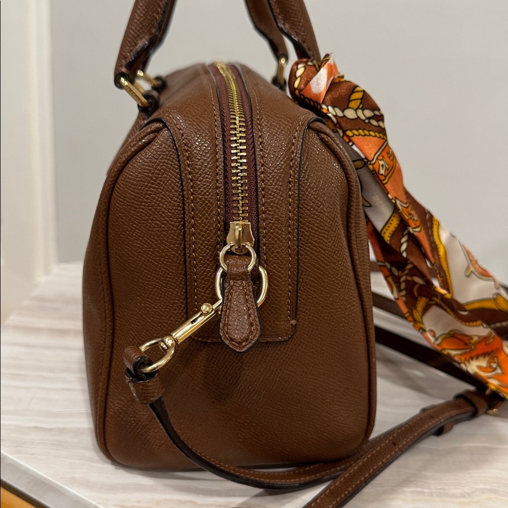Coach Bennett Satchel with Vibrant Scarf - Picture 7 of 16